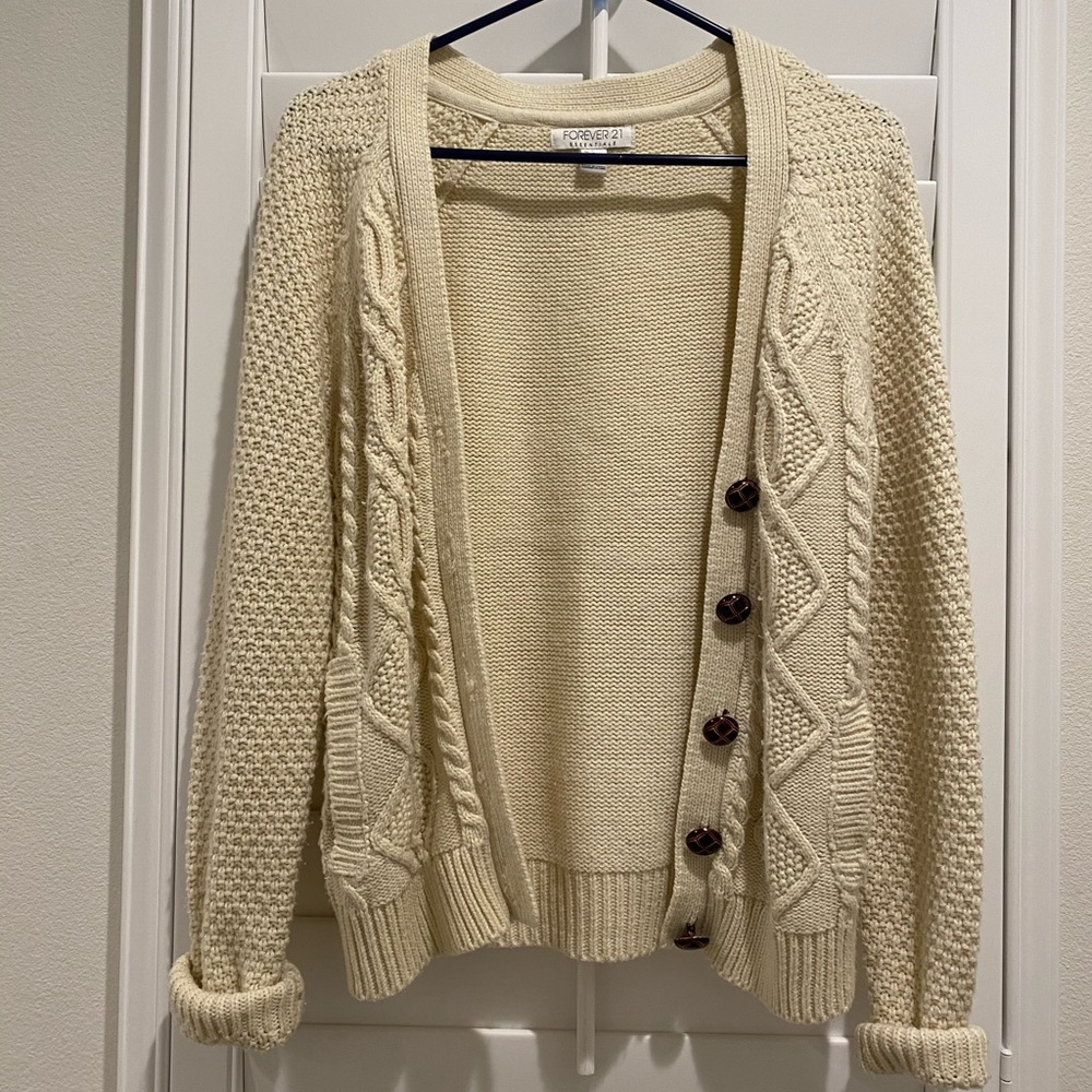 Cream fall jacket